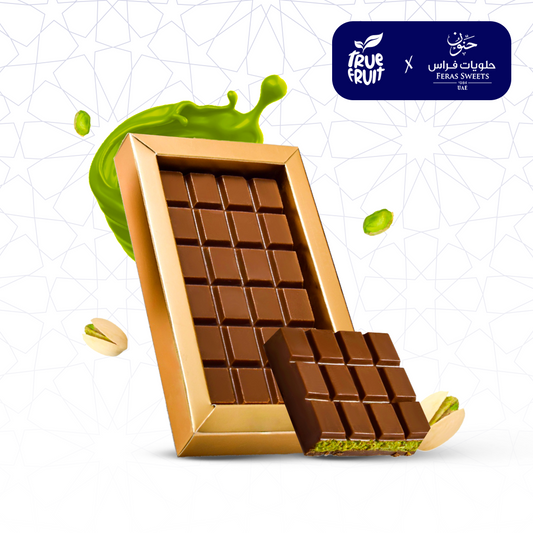 Dubai Kunafa Pistachio Chocolate 220g شيكولاتة دبي كنافة وفسدق
